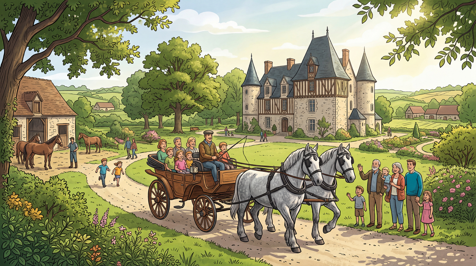 Balades attelées à la Maison du Parc