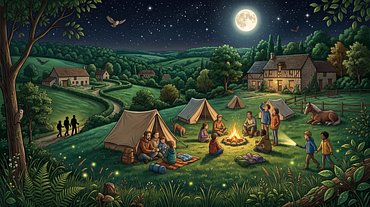 Bivouac en famille à la Maison du Parc