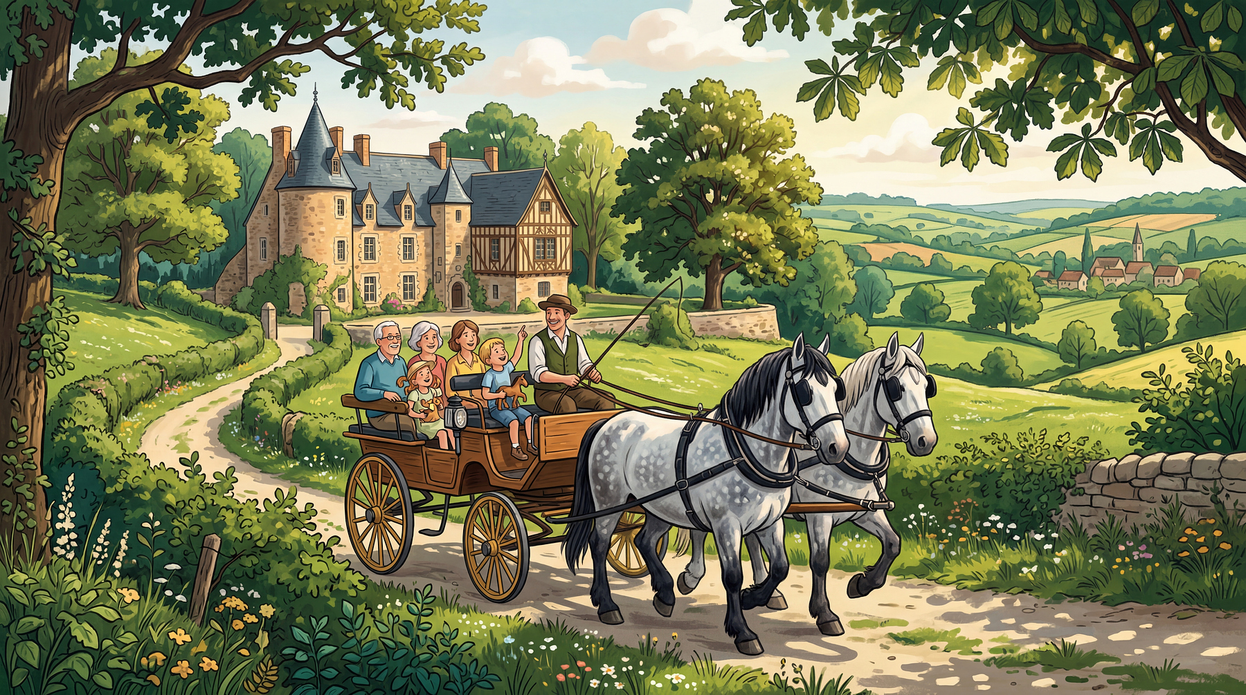 Balades attelées à la Maison du Parc