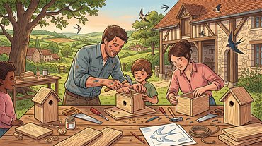 Fabriquez un nichoir à hirondelles