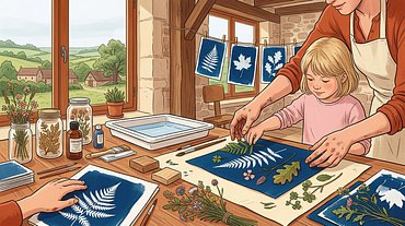 Cyanotype : capturer l'empreinte du végétal