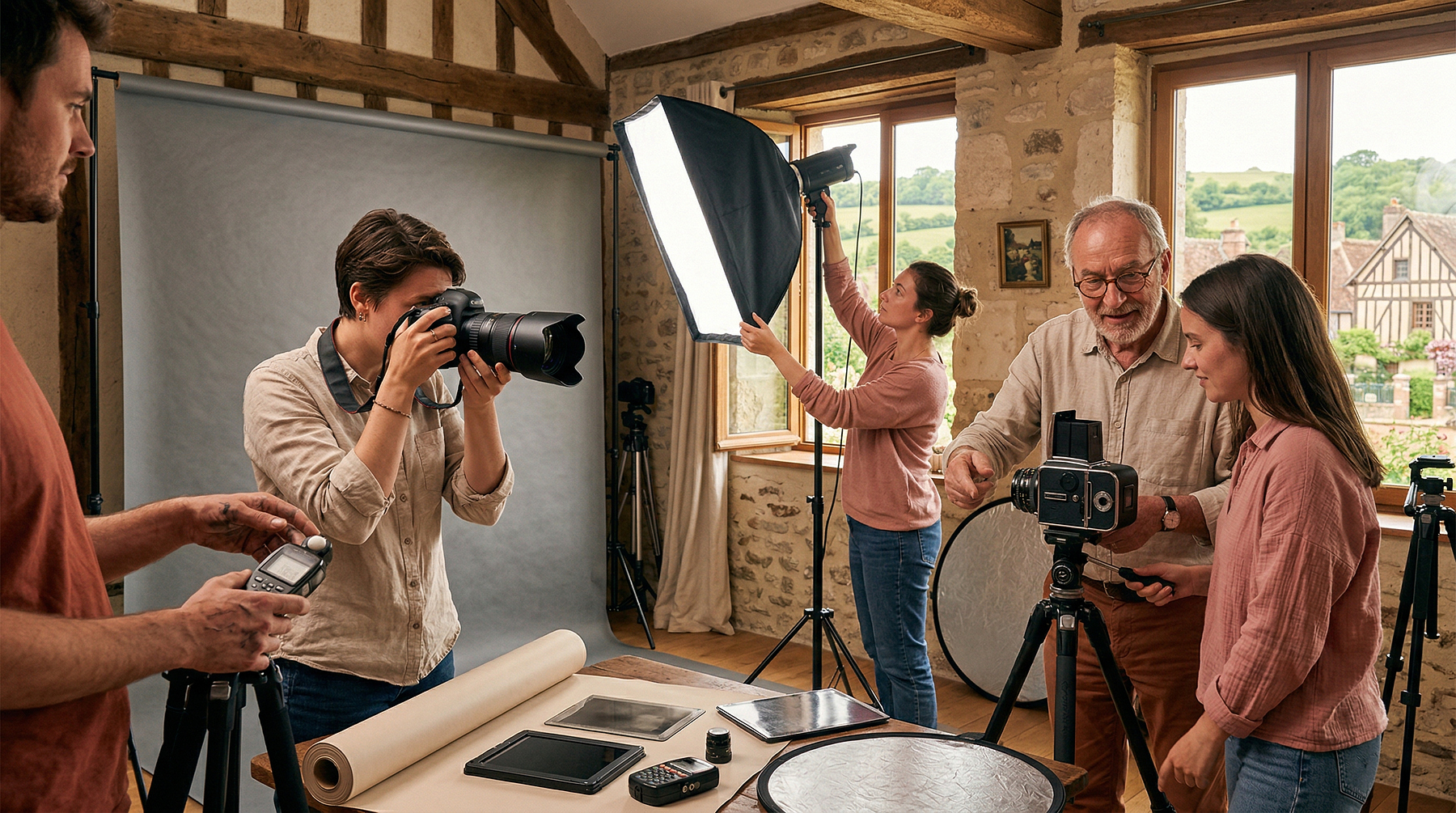 Expérience portrait à la manière de Harcourt