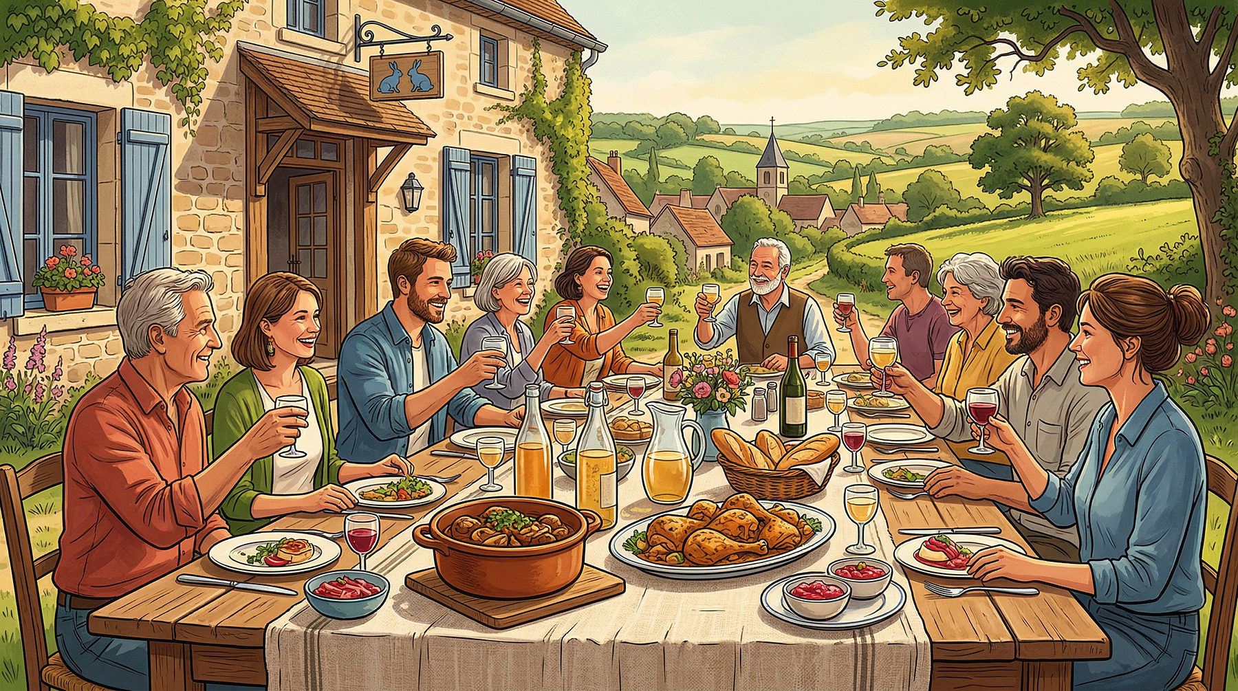 Accueil de l'équipe du Village Préféré des Français