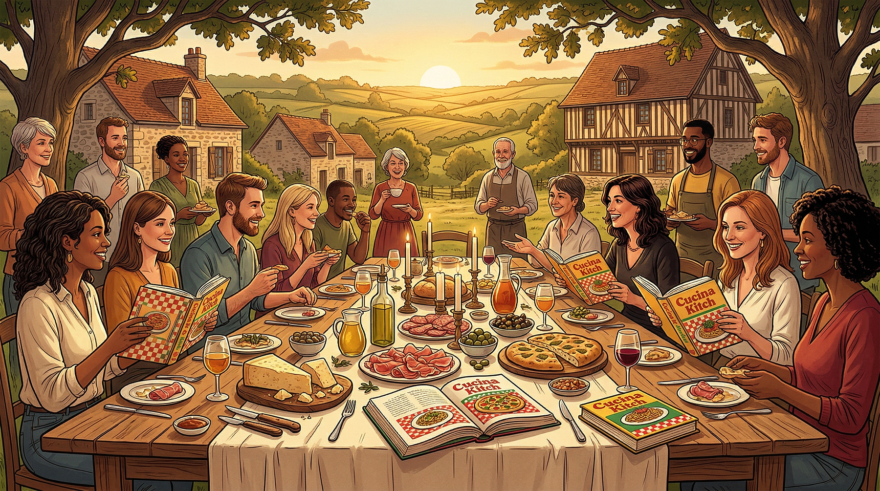 Échange autour de Cucina Kitch et dégustation italienne