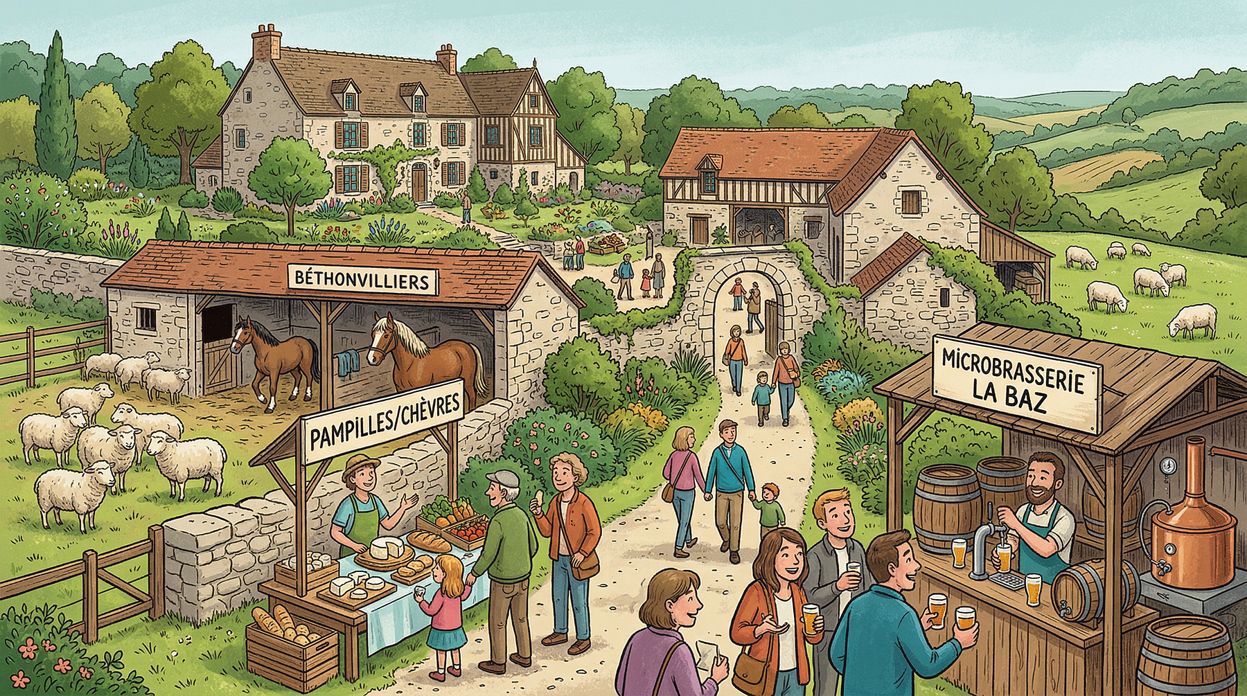 Portes ouvertes de L'agneau Perché et des Pampilles