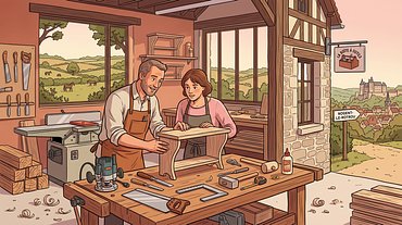 Initiation à la menuiserie : la petite étagère d'Hubert