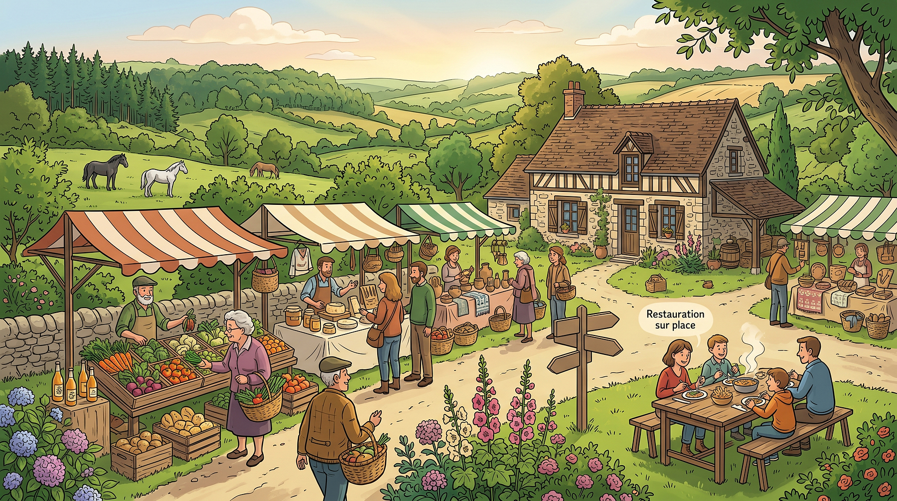 Marché de producteurs et artisans locaux