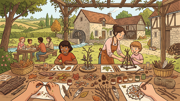 Atelier enfants : créer avec la nature