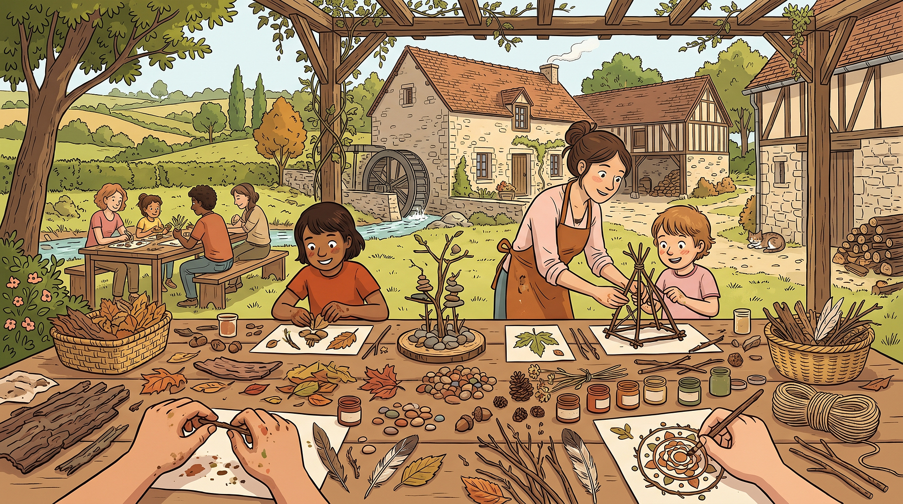 Atelier enfants : créer avec la nature