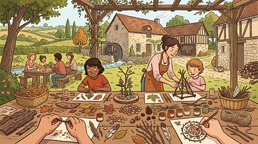 Atelier enfants : créer avec la nature