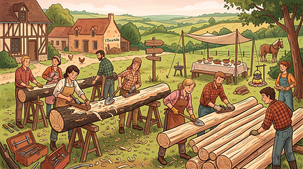 Weekend écorçage : Chantier participatif