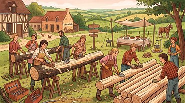 Weekend écorçage : Chantier participatif