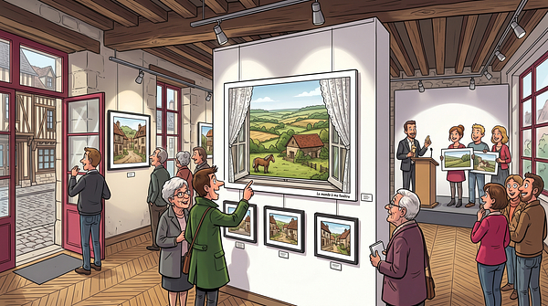 Vernissage de l'exposition Le monde à ma fenêtre