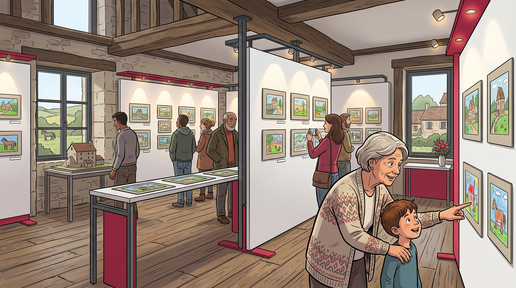 Restitution des dessins d’enfants