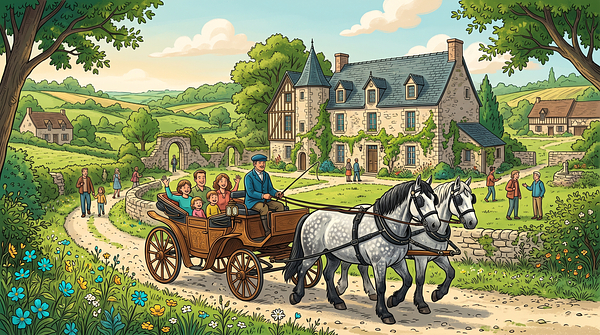 Balade attelée au domaine de Courboyer