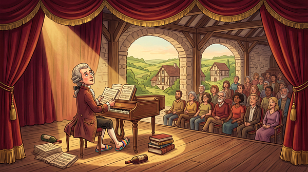Mozart en tongs
