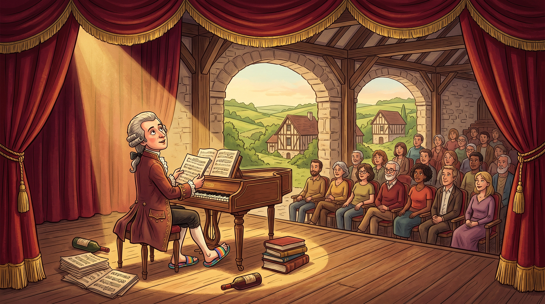 Mozart en tongs