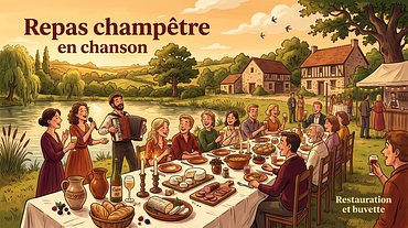 Repas champêtre en chanson