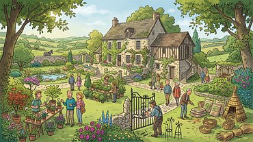 Expo-vente au jardin de Françoise Sacco