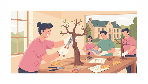 Atelier de démonstration participatif encadré par Dominique Mansion : Gestion et entretien des trognes