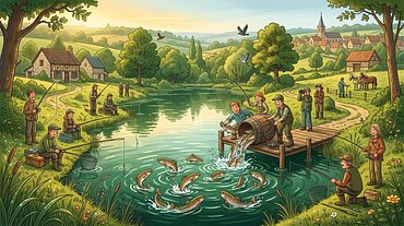 Lâcher de truites